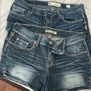 Lot of 2 Women’s size 31 BKE denim shorts